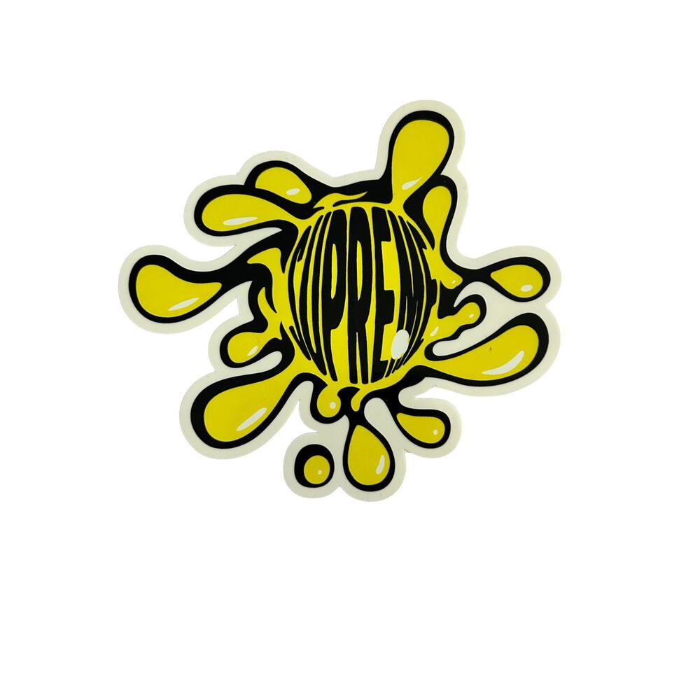 Supreme Splat Sticker FW15 Yellow Authentic